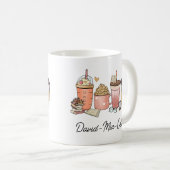 Personalized Book & Coffee Day Mug – Custom Name (Devant droit)