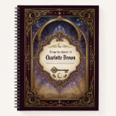 Personalized Book Log Fantasy Reading Journal (Devant)