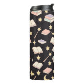 Personalized Bookish Girly Dark Magic Cute Name Thermosbeker (Gedraaid links)