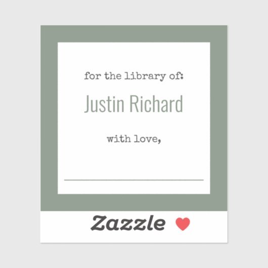 Personalized Bookplate Stickers (Feuille)