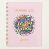 Personalized  Boss Girl Planner - Colorful  (Devant)