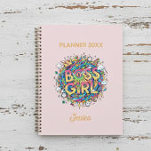 Personalized  Boss Girl Planner - Colorful 