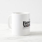 Personalized Boss Mom Mug – Custom Strong Mom Gift (Devant gauche)