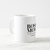 Personalized Boss Mom Mug – Custom Strong Mom Gift (Devant gauche)