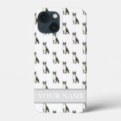 Personalized Boston Terrier Frenchton Case-Mate iPhone Case (Achterkant)