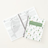 Personalized Botanical Recipe Notebook Notitieboek (Binnen)