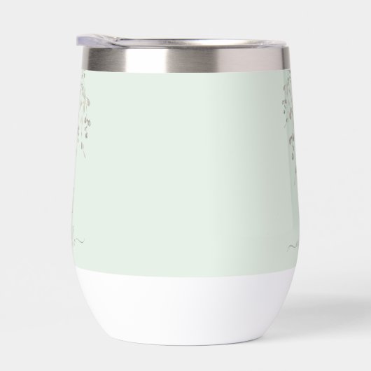 Personalized Botanical Watercolor Monogram Sage (Droite)