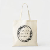 Personalized Botanical Wildflower Tote (Voorkant)
