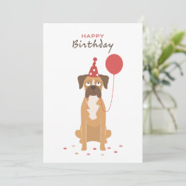 Personalized Boxer Birthday Card, boxer lover card Feestdagenkaart