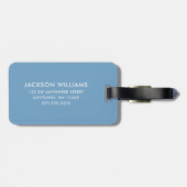 Personalized Boy Airplanes Bagagelabel (Achterkant horizontaal)