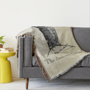 Personalized Boy's Room  Owl Deken