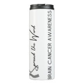 Personalized Brain Cancer Awareness Thermosbeker (Achterkant)