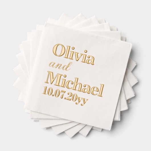 Personalized Bride and Groom Wedding Reception (Insitu (empilé))