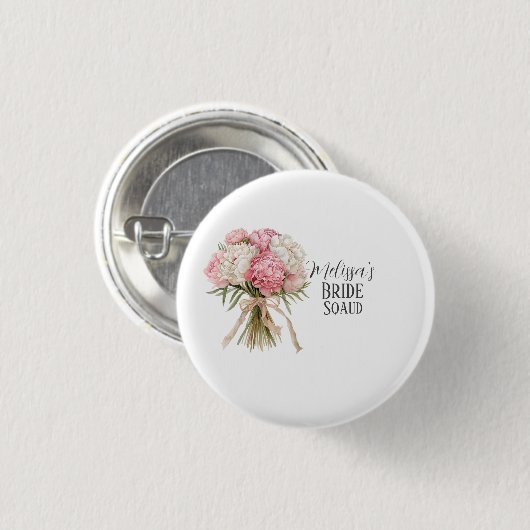 Personalized Bride Squad Button (Voorkant /achterkant)