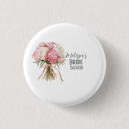 Personalized Bride Squad Button (Voorkant)