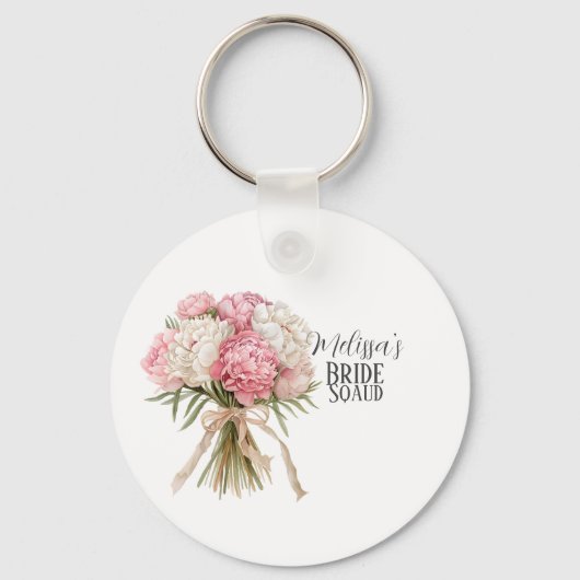 Personalized Bride Squad Keychain (Achterkant)
