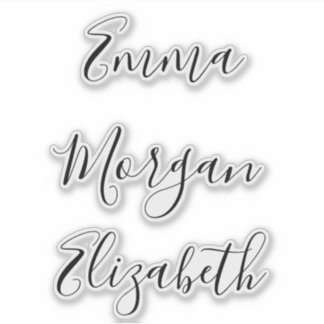 Personalized Bridesmaid's Name stickers