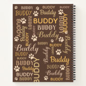 Personalized Brown Dog Journal Notitieboek (Achterkant)