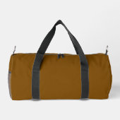 Personalized Brown Duffle Bag With Custom Name Plunjezak (Achterkant)