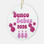 Personalized Bunco Babe Annual Ornament (Links)