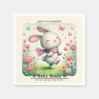 Personalized Bunny Baby Shower Paper Napkins Servet