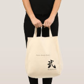 Personalized BUSHIDO 武 Kanji Two-Sided Tote Bag (Devant (produit))