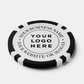 Personalized Business Logo and Text Elegant Poker Chips (Enkel)