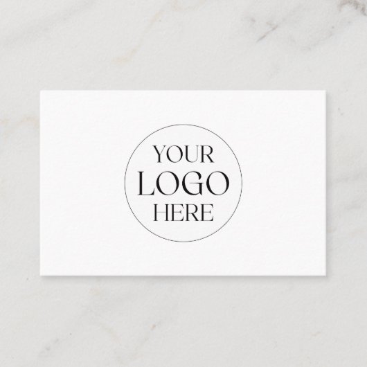 Personalized Business Logo Simple Gift Certificate Visitekaartje (Voorkant)