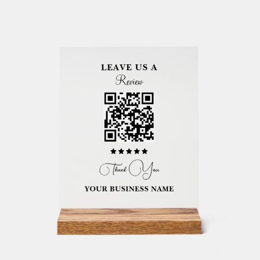 Personalized Business Qr Code Leave a Review (Recto)