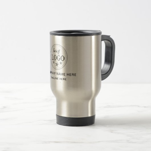 Personalized Business Travel Mug with Info (Devant droit)