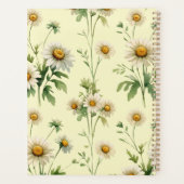 Personalized Butter Yellow Vintage Daisy Planner (Achterkant)