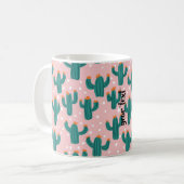 Personalized Cacti Coffee Mug Koffiemok (Voorkant links)