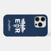 Personalized Caduceus Phone Case Gift for ER Nurse (Verso Horizontal)
