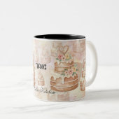 personalized Cake Mug - Custom Name Baker Gift (Devant droit)