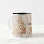 personalized Cake Mug - Custom Name Baker Gift (Devant gauche)