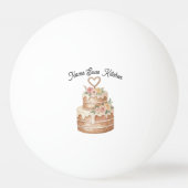 Personalized CakePing Pong Balls Custom Baker gift Pingpongballen (Achterkant)