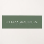 Personalized Calm Meditation Yoga Mat with Name (Voorkant (horizontaal))