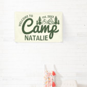 Personalized Camp Bachelorette Party Cool Welcome Spandoek (Insitu)