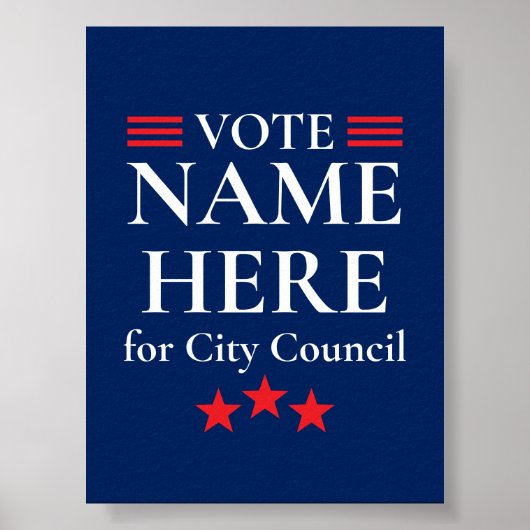 Personalized Campaign Election Poster (Voorkant)