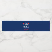 Personalized Campaign Election Waterfles Etiket (Enkel label)