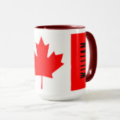 Personalized Canada Flag | Custom Name Canada Day Mok (Voorkant rechts)