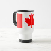 Personalized Canada Flag | Custom Name Canada Day Reisbeker (Voorkant links)