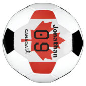 Personalized Canada Maple Leaf Soccer Gift (Tourné)