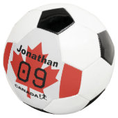 Personalized Canada Maple Leaf Soccer Gift (3/4)