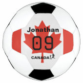 Personalized Canada Maple Leaf Soccer Gift (Devant)