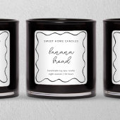 Personalized Candle Label, Fun & Whimsical Vierkante Sticker