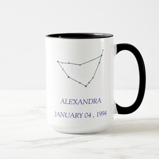 Personalized Capricorn Constellation Mug - Custom  Mok (Rechts)