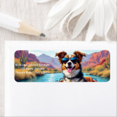 Personalized Cartoon Dog Return Address Label (Insitu)