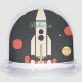 Personalized Cartoon Space Rocket (Avant)