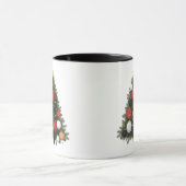 Personalized Cat & Christmas Tree Coffee Mug Mok (Midden)
